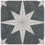 Carreau de porcelaine 8 po x 8 po Compass Star-61594905