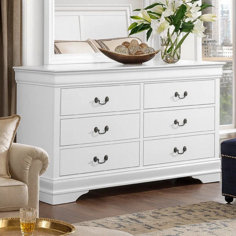 Commode double 6 tiroirs Naomi