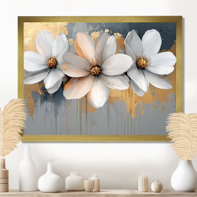 Golden Chrysanthemums Pure Form II - Chrysanthemums, art mural