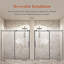 Porte de douche ronde sans cadre-127317796