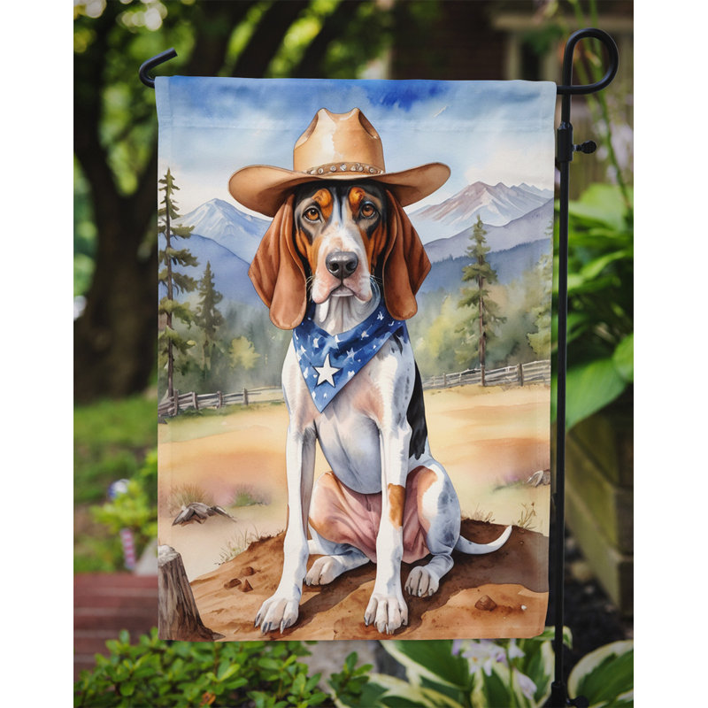 Drapeau Cowboy Welcome Garden, Coonhound américain