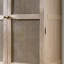 Armoire de rangement en bois et rotin