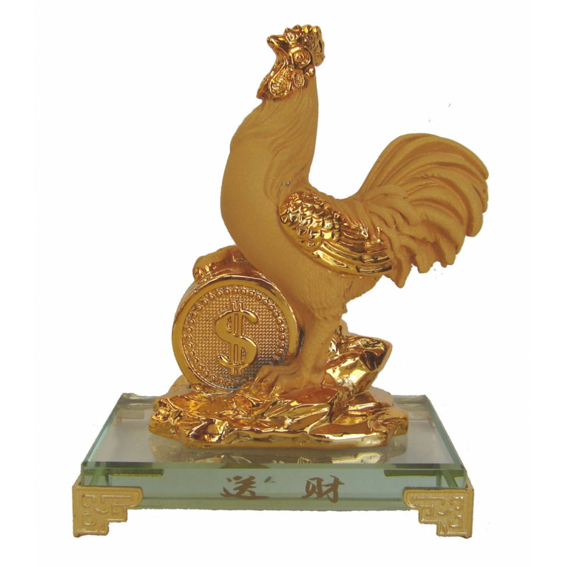 Figurine coq avec grande pièce