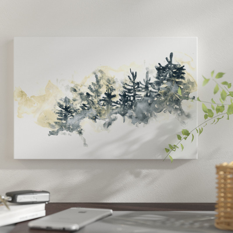 « misty hillside ii », impression sur toile, H 18 po x l 26 po x P 1,5 po, Pas de tapis, Toile tendue