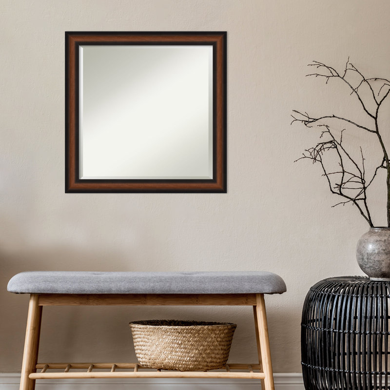 Miroir mural biseauté Izora, 23 po x 23 po