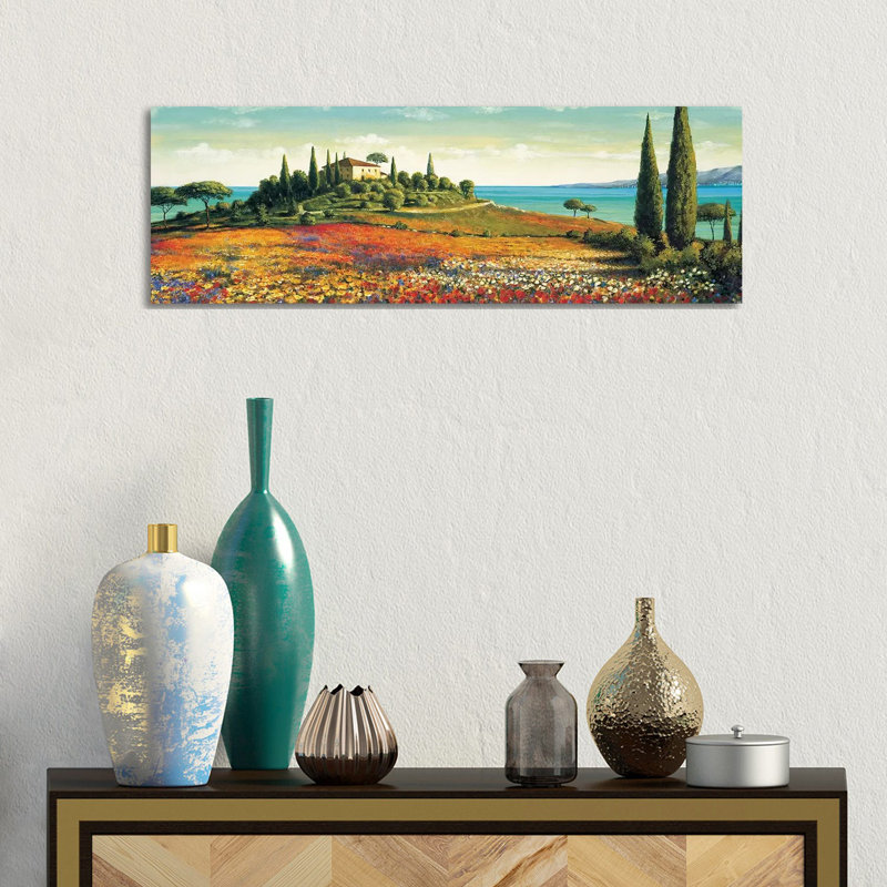Afternoon Light by Richard Leblanc - Wrapped Canvas Panoramic Print, 30.48 cm H x 91.44 cm W x 1.91 cm D