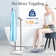 Adjustable Width Vertical Towel Rack - Weighted marble base, 2-tier design, brushed stainless steel finish, suitable for a wide range of bathroom spaces.