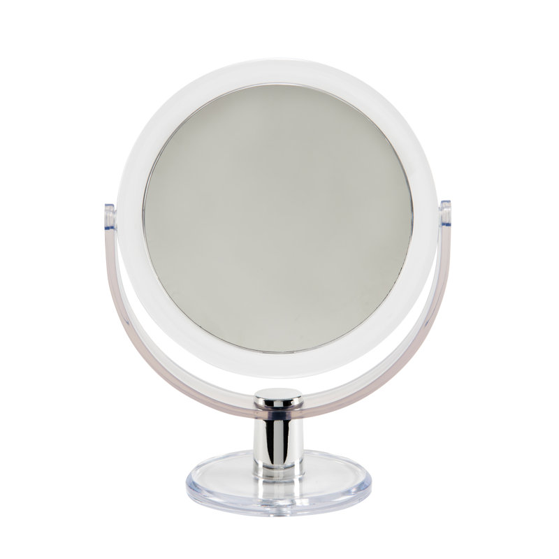 Amya Vanity Makeup Mirror, Clear