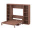 Lit escamotable avec bureau et bibliothèque Murphy-121334641