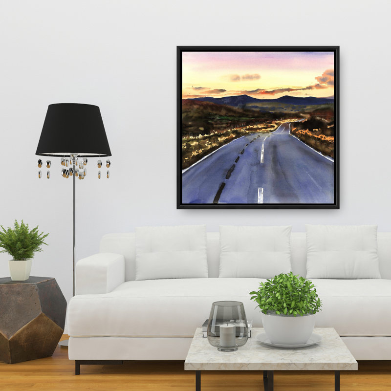 «On The Road To Écosse» sur toile, H 36 po x l 36 po