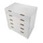 Commode 38 "Granville en blanc (5 tiroirs)-972194682
