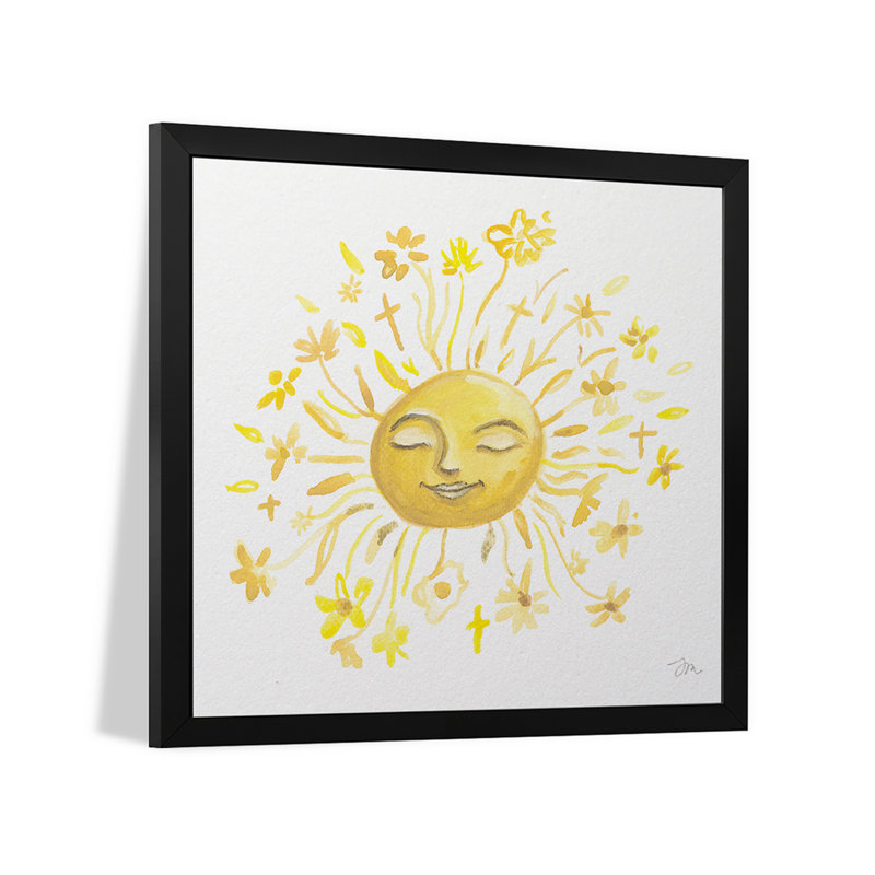«Sunny Side Up» - reproduction d'art murale - affiche de galerie, H 16 po x l 16 po