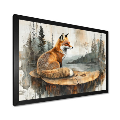 Gieneke Silent Fox In Forest Landscape I - Fox Wall Art Decor