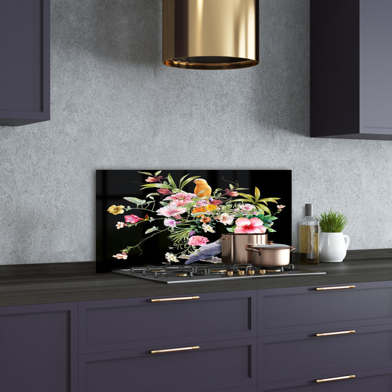 Odine 50cm W x 100cm L Glass Peel and Stick Panel