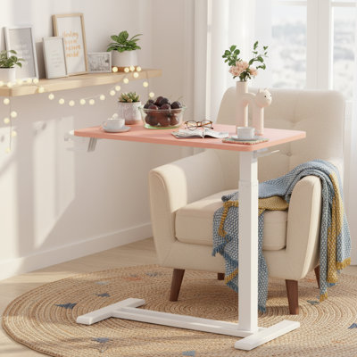 Table de lit réglable et mobile Kristee avec roulettes cachées