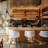 25.3" H Modern Counter & Bar Stool with Large Seat and Back, White Boucle-711849809