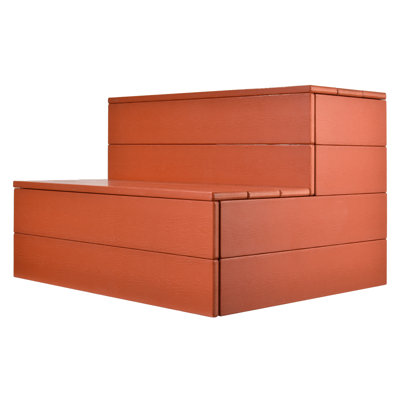 Marchepied de 63,5 cm (25 po) de long pour adultes et enfants - Marchepied à deux marches, capacité de charge de 272 kg (600 lb) - Rehausse en bois à deux marches pour spas et jacuzzis - Marchepied robuste à deux marches pour lit, cuisine et extérieur