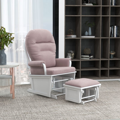Chaise berçante avec repose-pieds