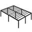 19'H Metal Platform Bed Frame with Non-slip Mattress Foundation-1396020617