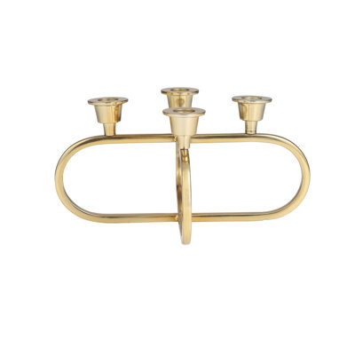 5.6" Aluminum Tabletop Candelabra