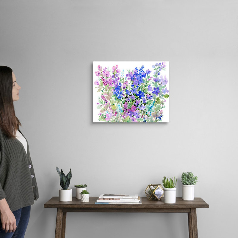 Art floral sur toile Floral, Toile tendue, H 16 po x l 20 po x P 1,25 po