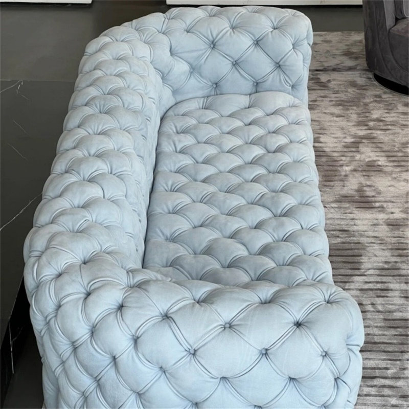American Light Luxury Blue Sofa
