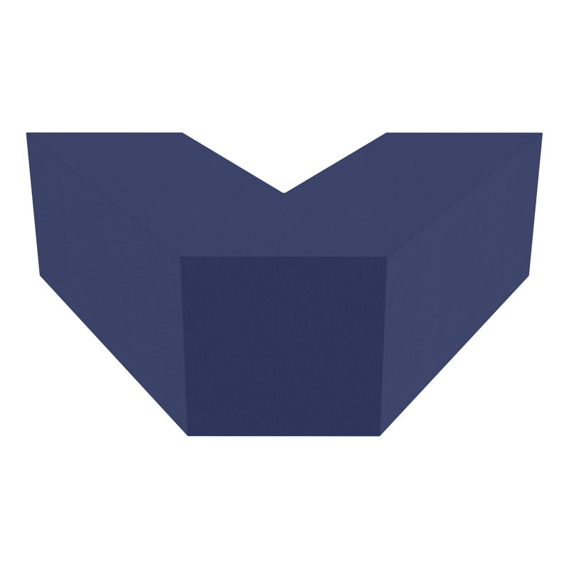 Novelty Kids Soft Seating, Navy, 18" H x 59.25" W x 36" D