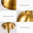 Hailo 1 - Light Gold Dome Pendant