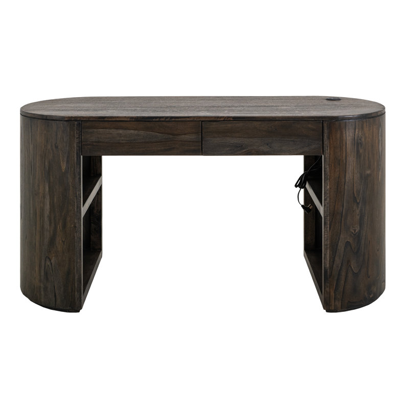 2 Drawer, Desk, Black