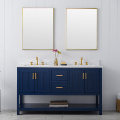 Meuble-lavabo double 60 po Marissa