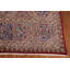 Tapis traditionnel rouge à motif de légumes 13 x 17