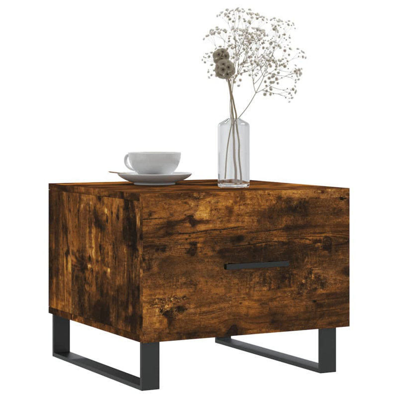 Sled Coffee Table with Storage, smoked oak