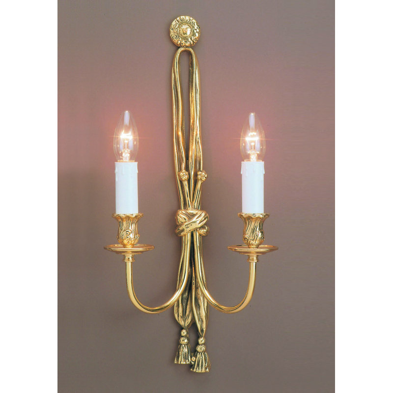 Ilyan Solid Brass Candle Wall Light