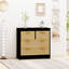 Commode 4 tiroirs en rotin-1873620022