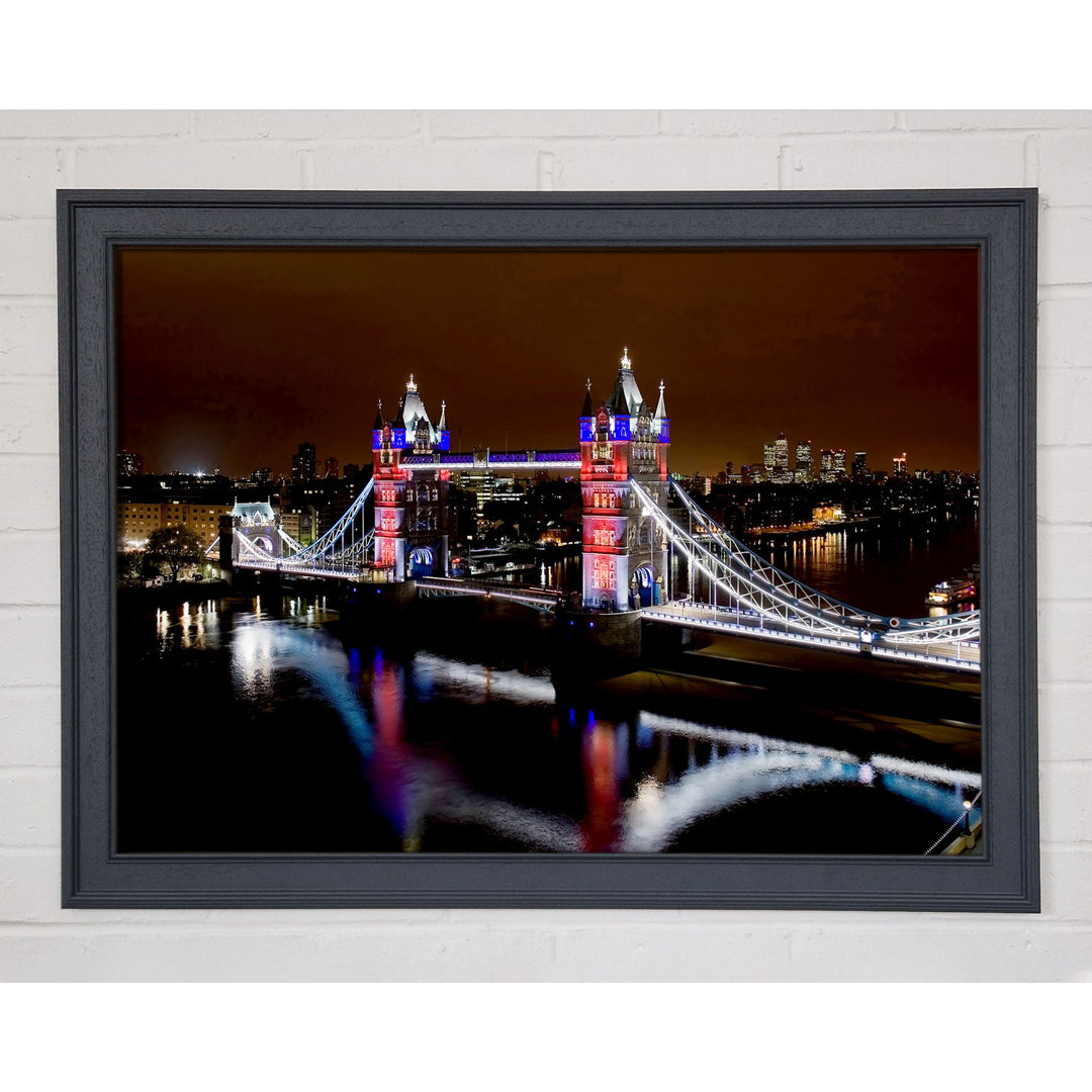 London Tower Bridge Lights - Einzelne Bilderrahmen Kunstdrucke