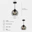 1 - Light Matte Black Pendant