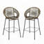 Tabourets de bar en osier d'extérieur-470966883