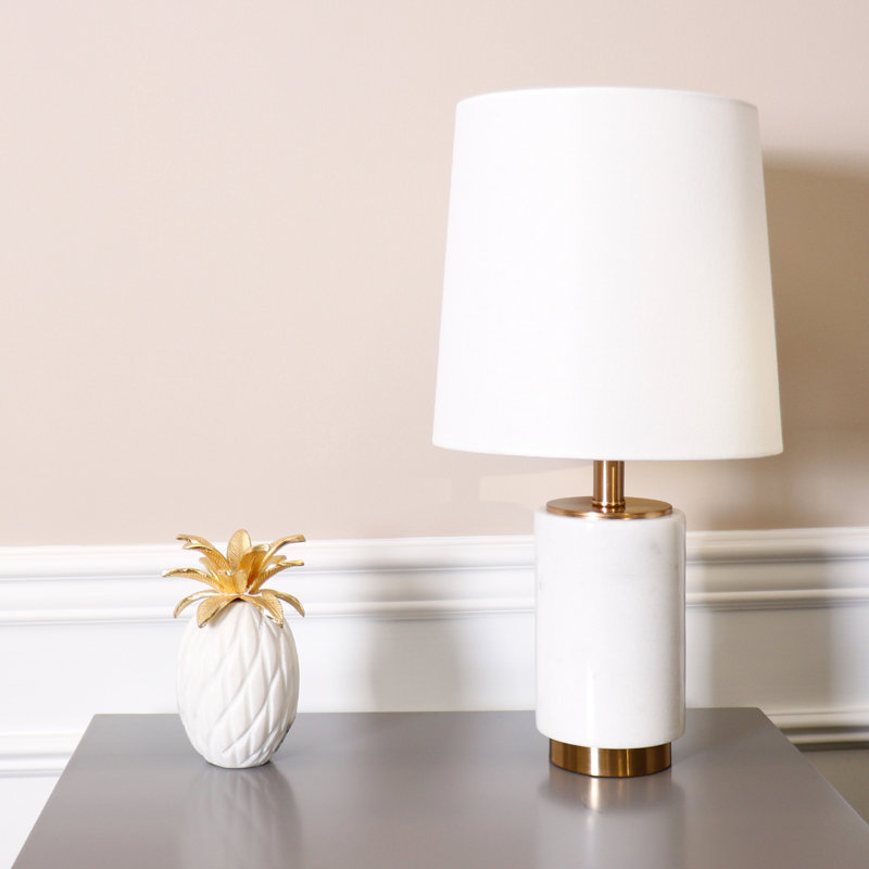 Leon Marble & Gold Accented Table Lamp