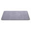 Tapis de chaise de bureau gris en velours côtelé pour plancher dur 36 po x 48 po | Idée de cadeau