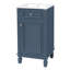 Ensemble de meuble-lavabo simple 18 po avec lavabo en céramique, ensemble de meuble-lavabo autoportant avec porte à fermeture douce et tablette réglable-1104007140