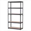 Étagère de rangement utilitaire à 5 niveaux pour le garage et le sous-sol, support de rangement en acier au carbone noir jais à capacité élevée réglable P 16 po x l 36 po x H 71,4 po