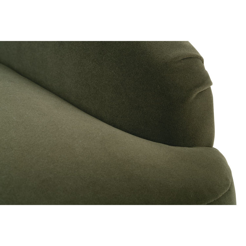 Bernie Swivel Armchair, Moss Polyester