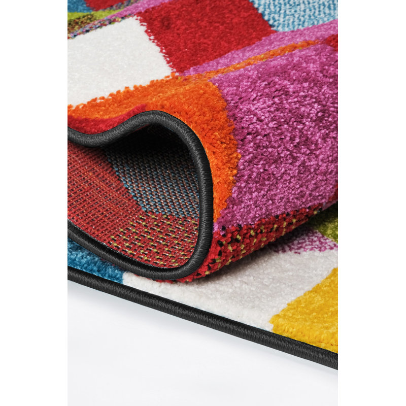 Setsuo Machine Made Indoor / Outdoor Area Rug, Rectangle 3'11" x 5'6"