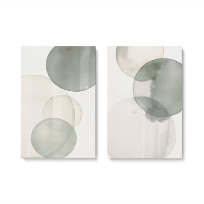 Silent Spheres Set of 2 Canvas Prints
