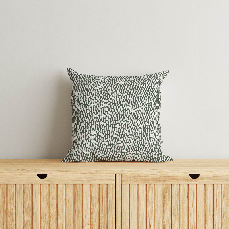 Coussin Twinkle Splat, Chimichurri / vert, H 26 po x l 26 po