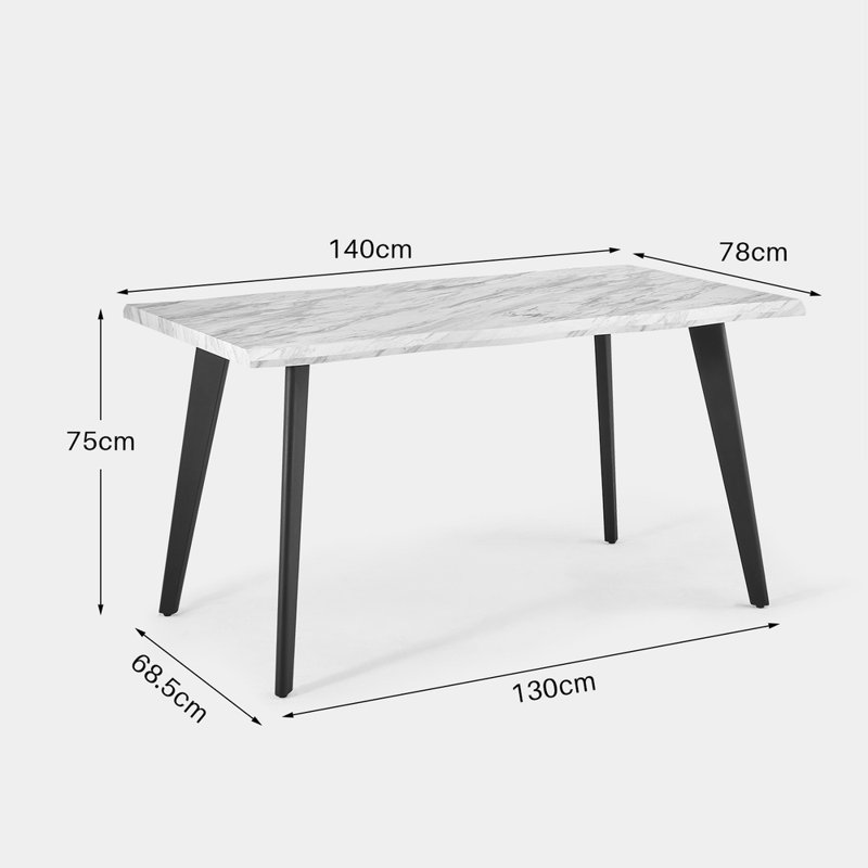 Arretta Metal Base Dining Table