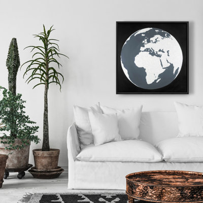 Earth Print On Canvas