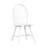 White Finish 5Pc Round Dining Table Set With 4 Windsor Chairs Farmhouse Style Wooden Furniture Casual Dining Kitchen Breakfast Nook