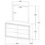 Functional 6-Drawer Dresser and Mirror Set