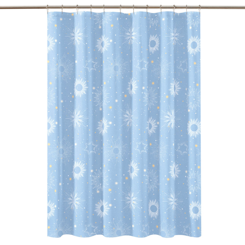 Uriel 72x72 Blue Shower Curtain